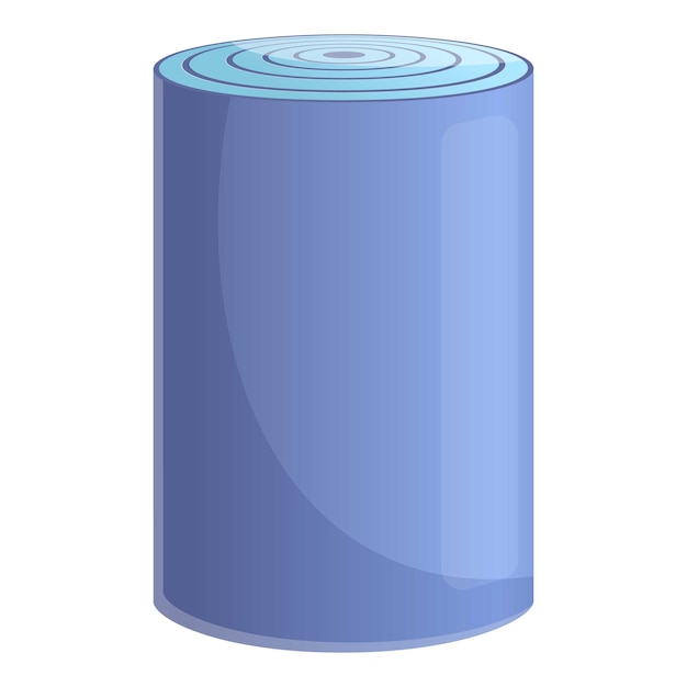 Icono de rollo de insonorización moderno Caricatura de icono de vector de rollo de insonorización moderno para diseño web aislado sobre fondo blanco