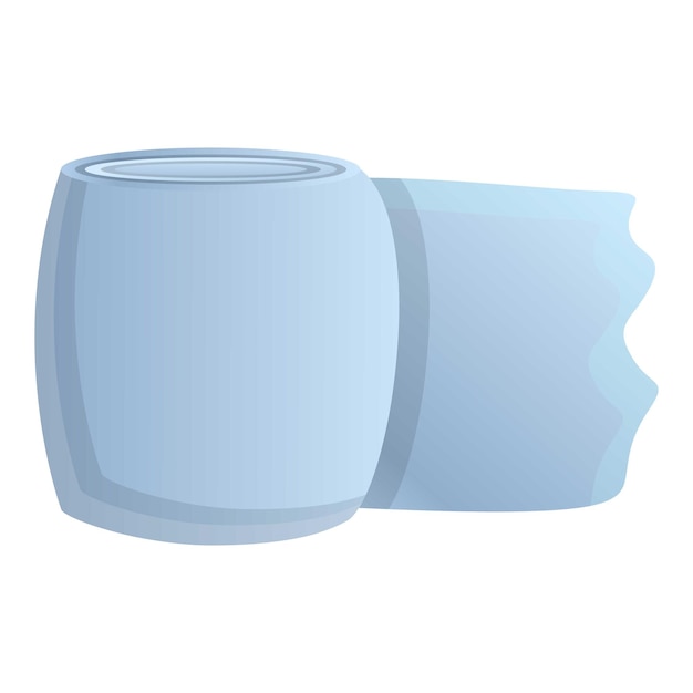 Icono de rollo de vendaje Caricatura de icono de vector de rollo de vendaje para diseño web aislado sobre fondo blanco
