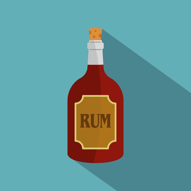 Vector icono de ron ilustración plana del icono de vector de ron para web