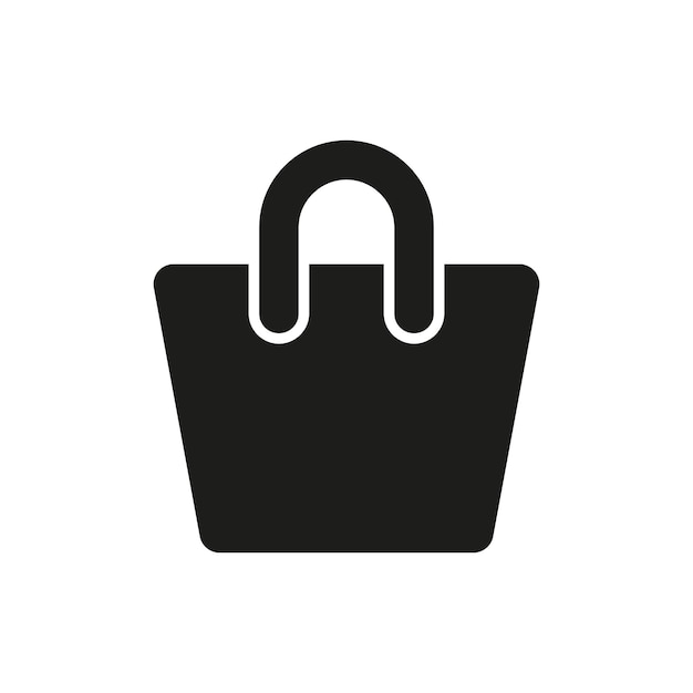 El icono de la ropa de la bolsa es una simple ilustración vectorial de una bolsa de compras o tote perfecta para representar la moda