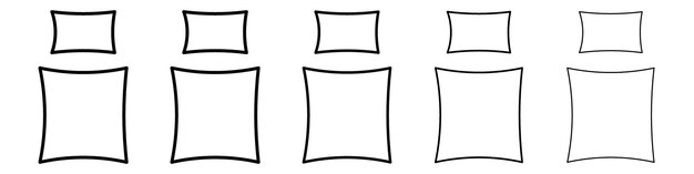 Ícono de ropa de cama Signo del logotipo vectorial