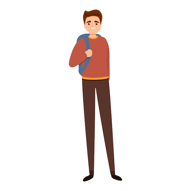 Icono de ropa de estudiante Icono vectorial de ropa de alumno para diseño web aislado sobre fondo blanco