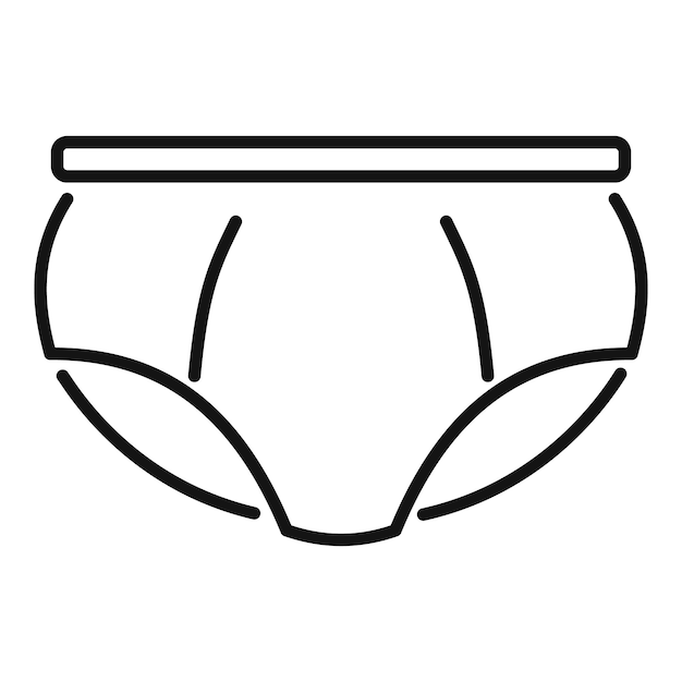 Icono de ropa interior masculina que muestra calzoncillos masculinos para nadar o practicar deportes
