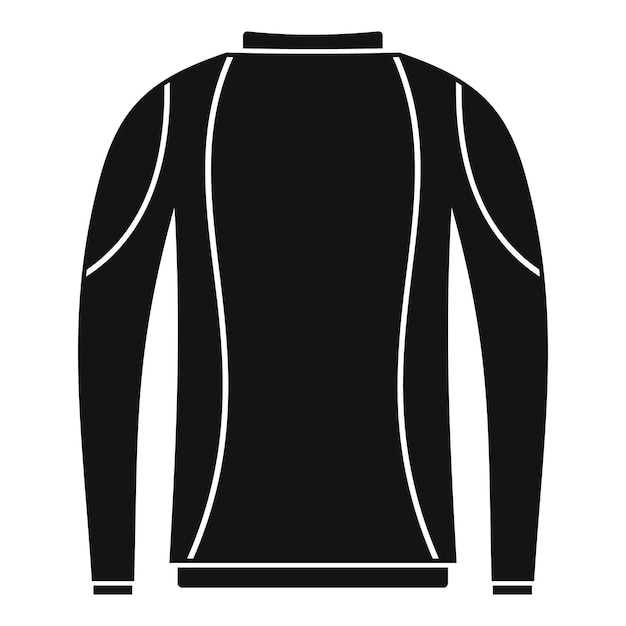 Icono de ropa termo Ilustración simple del icono de vector de ropa termo para diseño web aislado sobre fondo blanco
