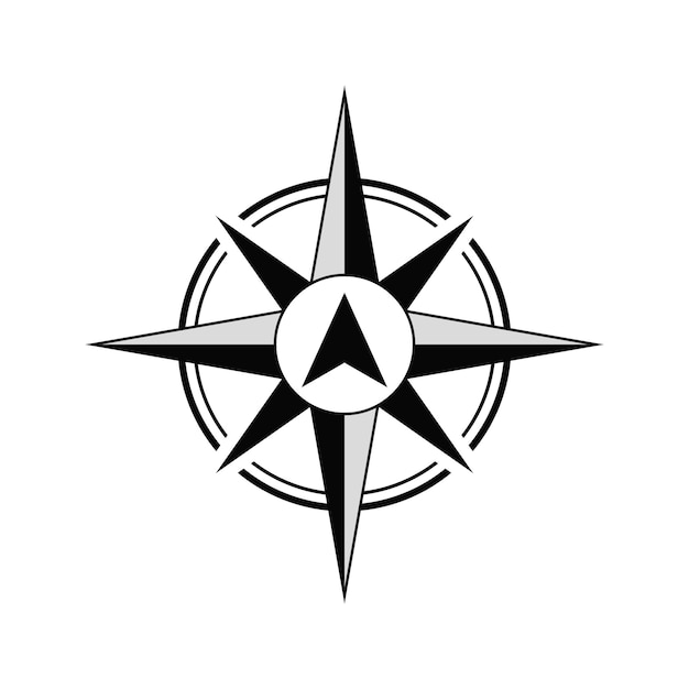 Icono de la rosa de la brújula