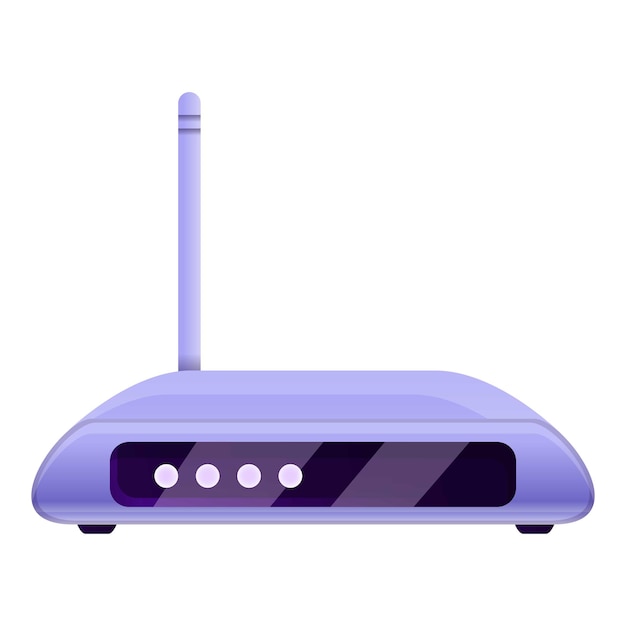 Icono de router de dominio Icono vectorial de router de dominios para el diseño web aislado en fondo blanco