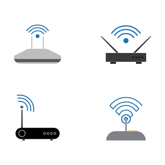 El icono del router Wi-Fi