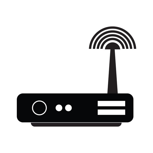 El icono del router Wi-Fi