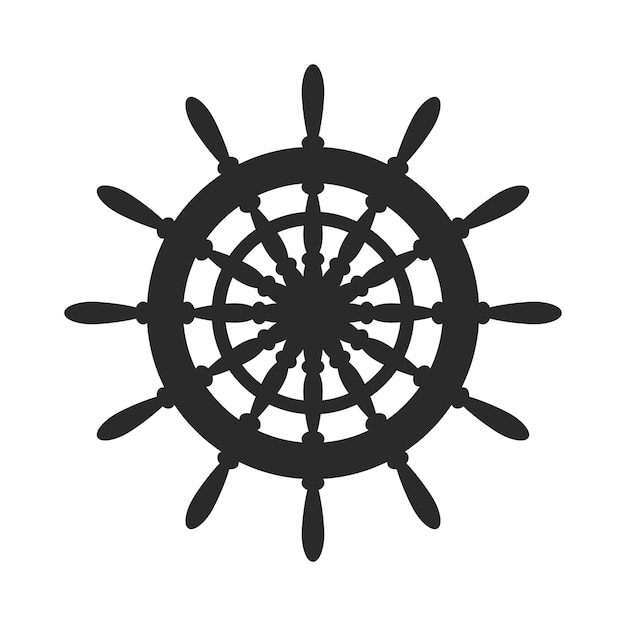 Icono de rueda de barco