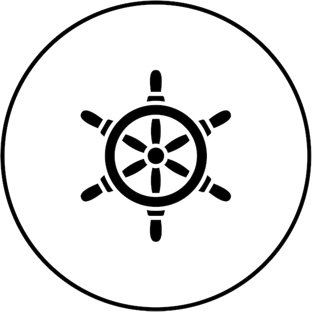 Icono de la rueda del barco