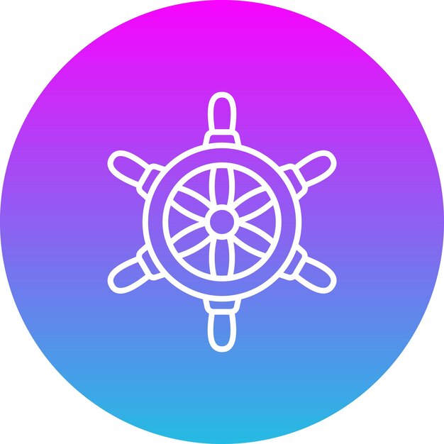 Icono de la rueda del barco