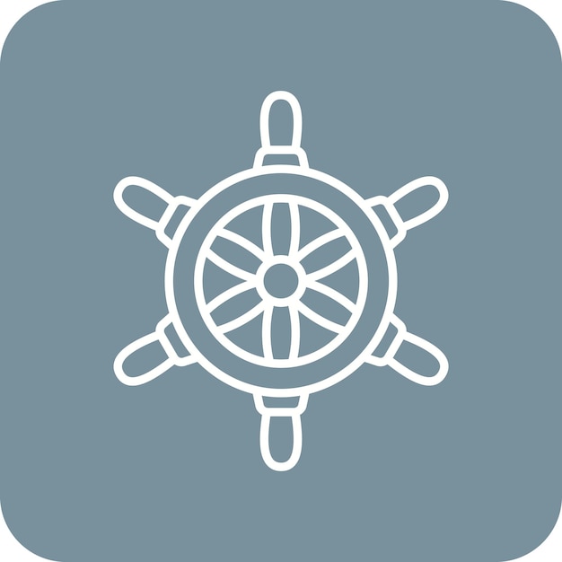 Icono de la rueda del barco