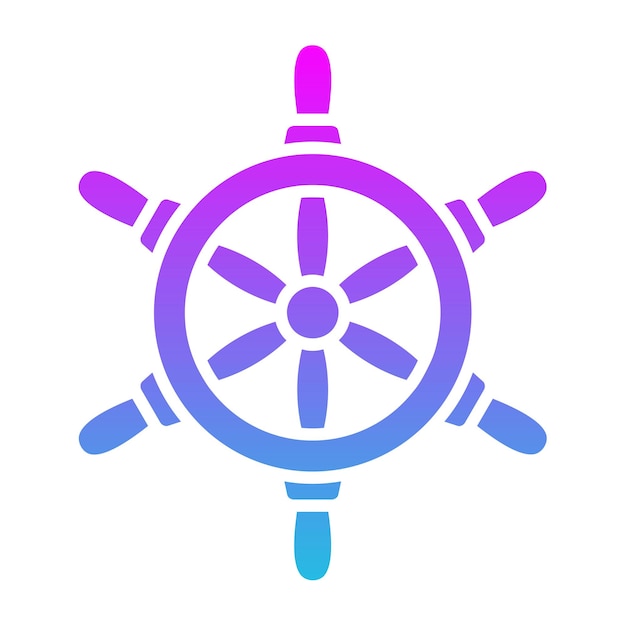 Icono de la rueda del barco
