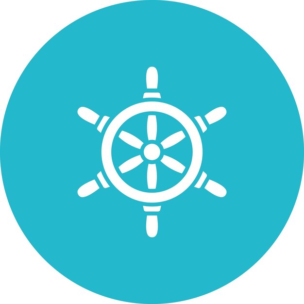 Icono de la rueda del barco