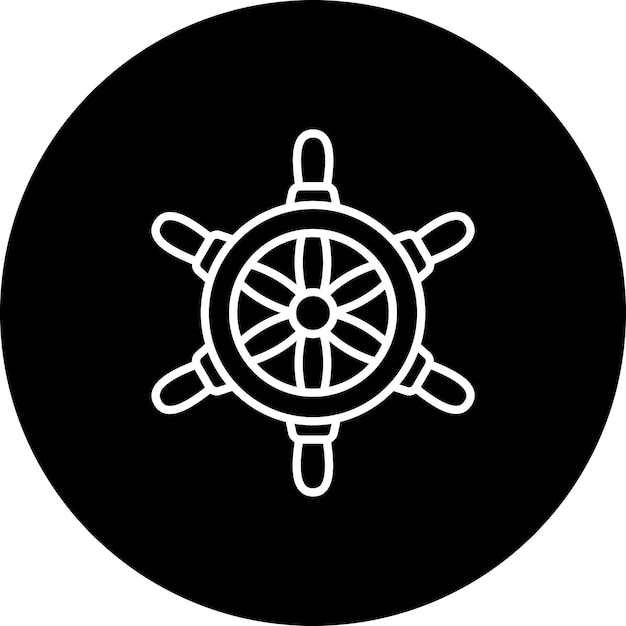 Icono de la rueda del barco