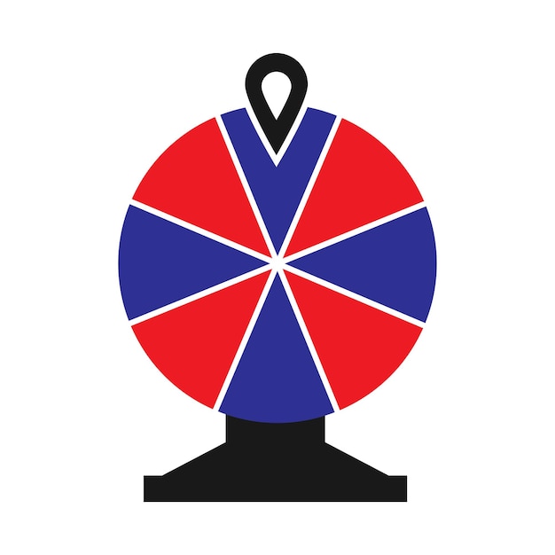 el icono de la rueda de la fortuna la ruleta de la suerte las plantillas de diseño vectorial del icono
