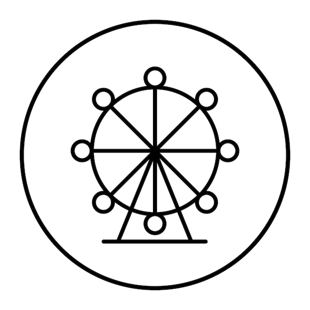 El icono de la rueda gigante