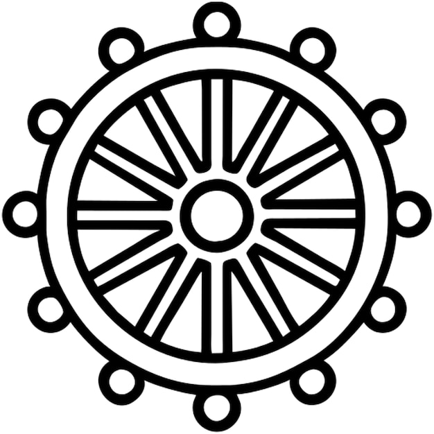 el icono de la rueda de la ley