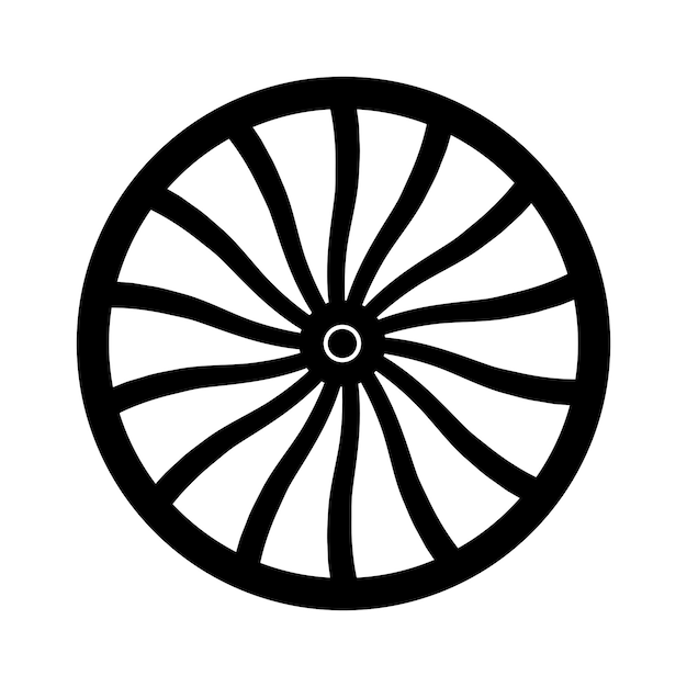 Icono de la rueda de madera