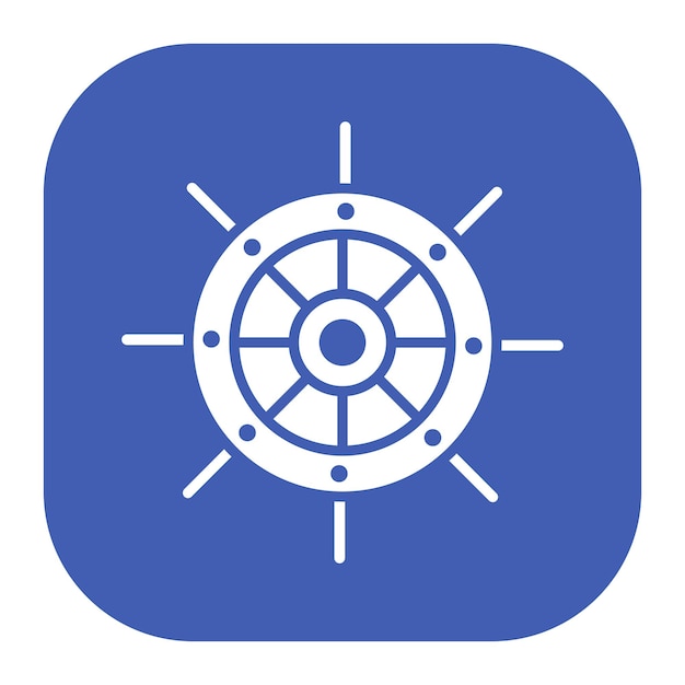 Icono de la rueda náutica