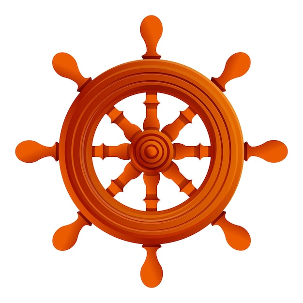 Vector icono de la rueda de la nave del controlador icono vectorial de la rueda de la barco del controlador para el diseño web aislado en fondo blanco