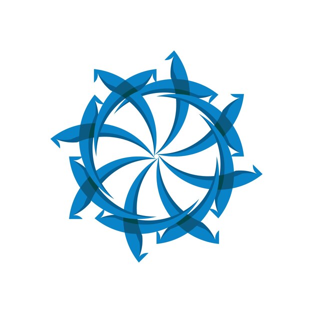 Icono de la rueda de la turbina giratoria