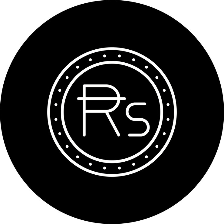 Vector el icono de la rupia