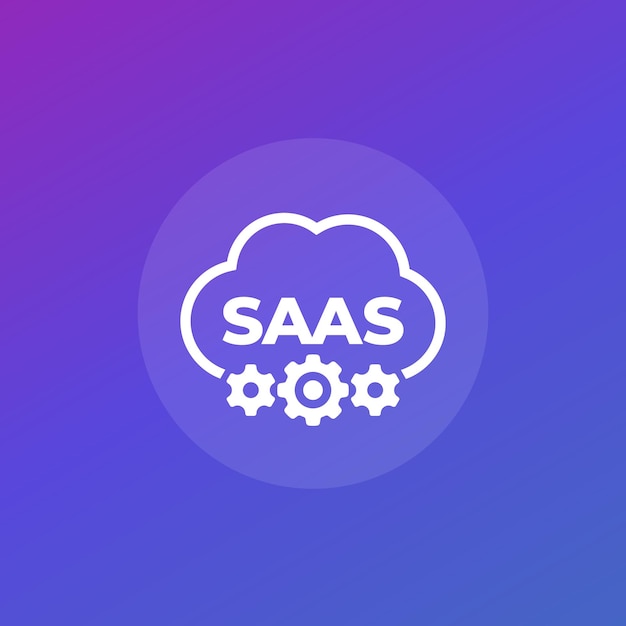 Icono de saas para vector web