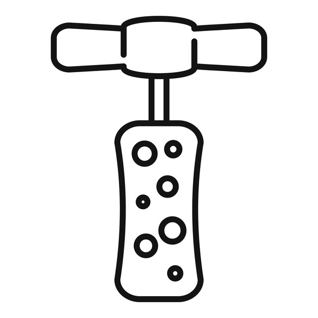 Icono de sacacorchos Icono de vector de sacacorchos de contorno para diseño web aislado sobre fondo blanco