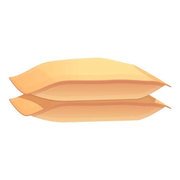 Icono de sacos de arena Icono vectorial de caricatura de sacos De arena para el diseño web aislado en fondo blanco