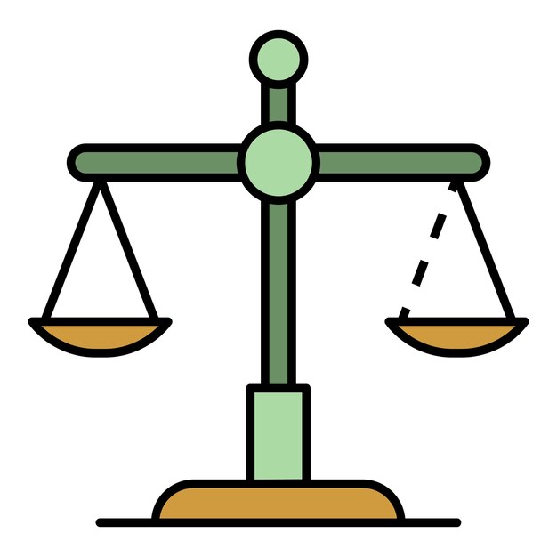 Icono de saldo de dinero Contorno de saldo de dinero icono de vector color plano aislado
