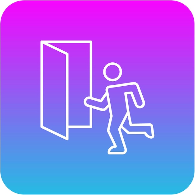 Icono de salida de emergencia
