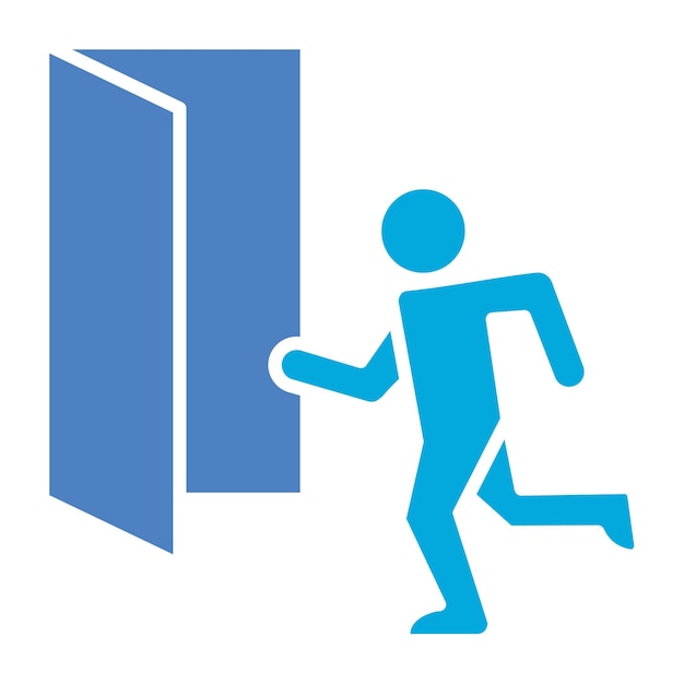 Icono de salida de emergencia
