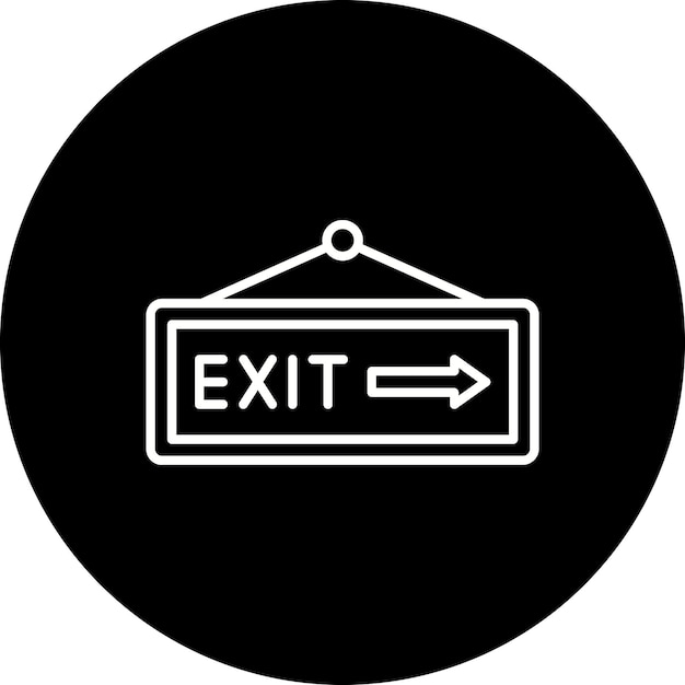 Icono de salida de emergencia