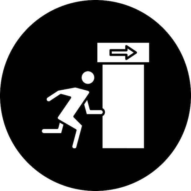 Icono de salida de emergencia