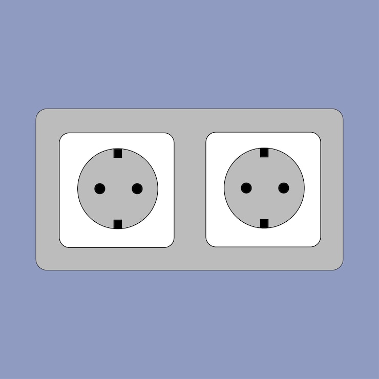 Icono de salida de enchufe símbolo vectorial plantilla de icono ilustración vectorial