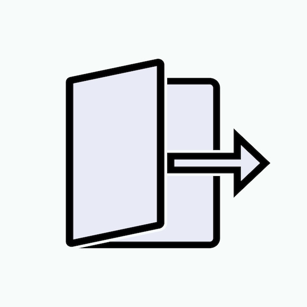 Icono de salida Salir del símbolo de escape Vector