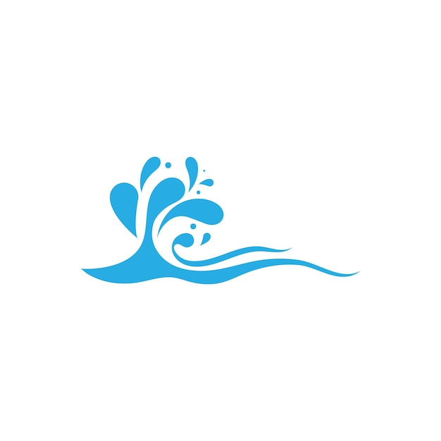 Icono de salpicaduras de agua ilustración vectorial