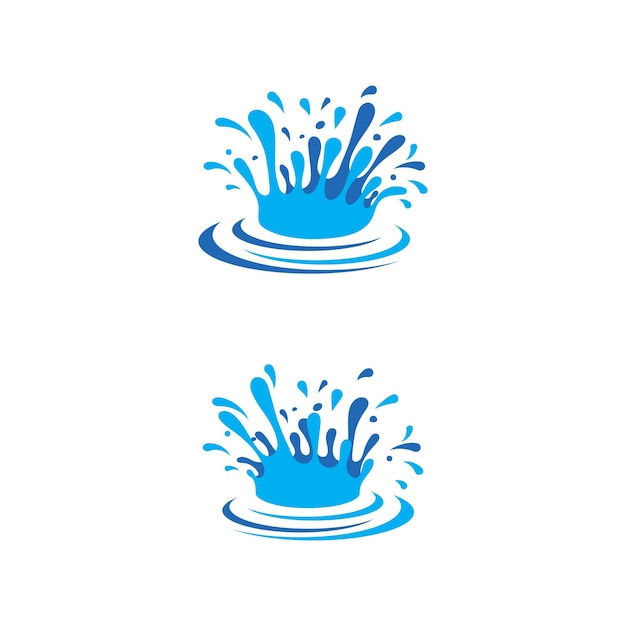 Icono de salpicaduras de agua ilustración vectorial