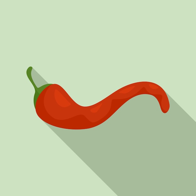 Icono de salsa de ají Ilustración plana de salsa de ají icono de vector para diseño web