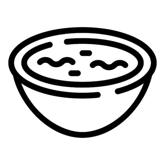 Icono de salsa de soja asiática Contorno icono de vector de salsa de soja asiática para diseño web aislado sobre fondo blanco