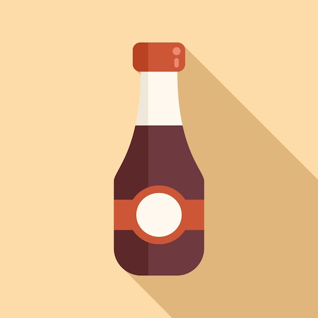 Icono de salsa de soja de cocina vector plano comida japonesa menú de cocina