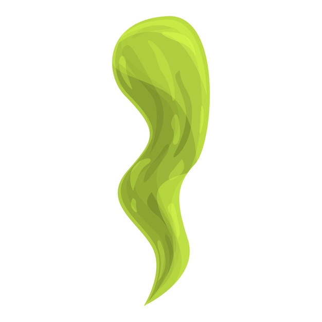 Icono de salsa wasabi Caricatura y plano de icono de vector de salsa wasabi para diseño web aislado sobre fondo blanco