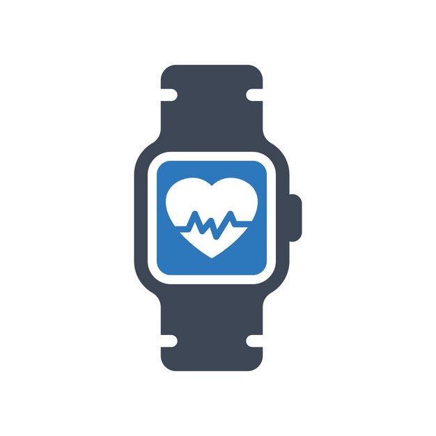 Vector icono de salud del reloj inteligente