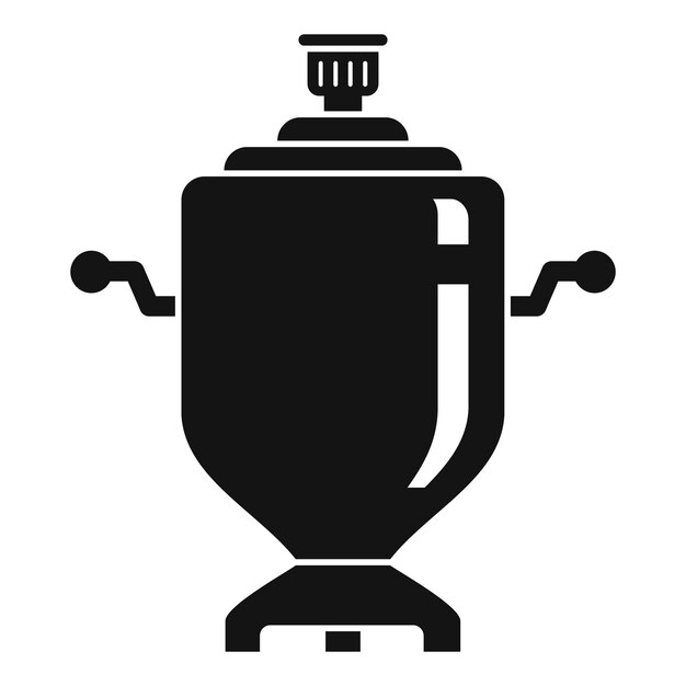 Vector icono de samovar cultural ilustración simple del icono de vector de samovar cultural para diseño web aislado sobre fondo blanco