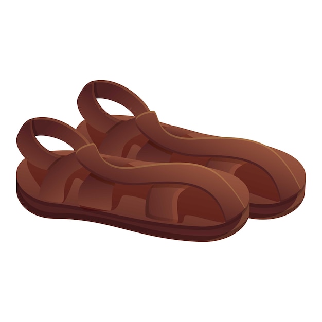 Icono de sandalias masculinas Icono vectorial de sandalias femeninas para diseño web aislado sobre fondo blanco