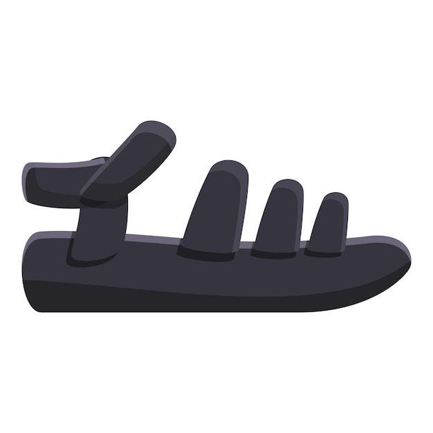 Icono de sandalias de pie Icono vectorial de sandalias del pie para el diseño web aislado en fondo blanco