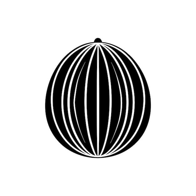 Icono de sandía Una sencilla y llamativa ilustración vectorial de una jugosa fruta de verano