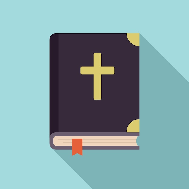 Icono de la Santa Biblia Ilustración plana del icono de vector de la Santa Biblia para diseño web