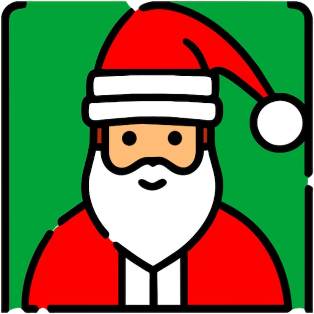 Vector el icono de santa claus